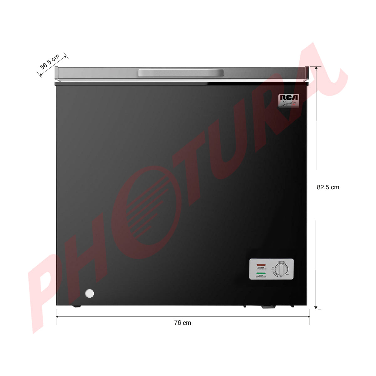 RCA Congelador Horizontal de 5.4p3 | Negro