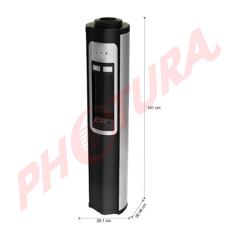 RCA Dispensador de Agua Fría/Caliente | Negro Plateado