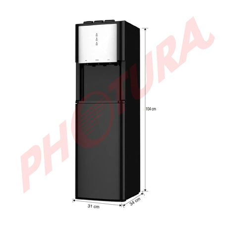 RCA Dispensador de Agua Fría/Caliente | Carga Inferior | Capacidad de 19L |  Negro Gris