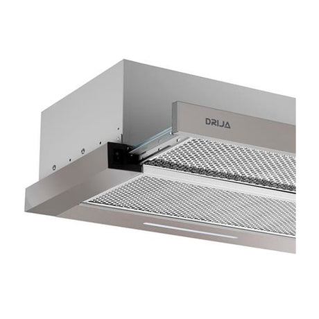 Drija Retráctil 60 Acero Extractor de Grasa Empotrable | Tipo Compacto | 2 Velocidades | 1 Filtro de Carbón | 2 Filtros de Aluminio | 270m3/H