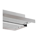 Drija Retráctil 76 Acero Extractor de Grasa Empotrable | Tipo Compacto | 2 Velocidades | 1 Filtro de Carbón | 2 Filtros de Aluminio | 270m3/H