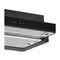 Drija Retráctil Touch 90 Black Extractor de Grasa Empotrable | Tipo Compacto | 3 Velocidades | 1 Filtro de Carbón | 2 Filtros de Aluminio | 270m3/H | Negro