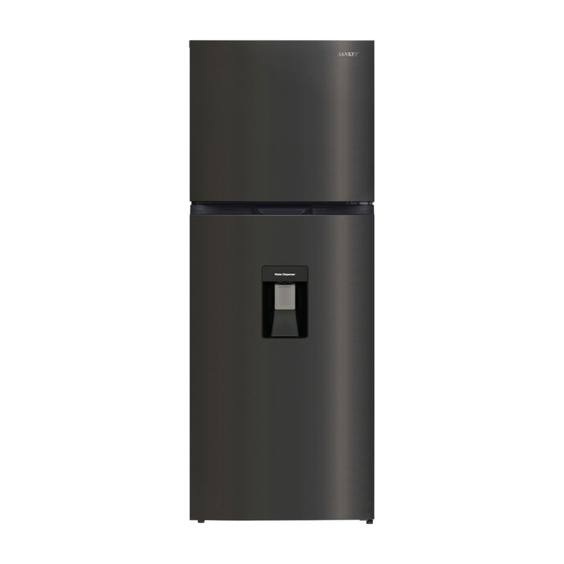 Sankey Refrigeradora Top Freezer Inverter | Enfriamiento Supremo | Descongelación Automática | Dispensador de Agua | 15.75p3 | Negro