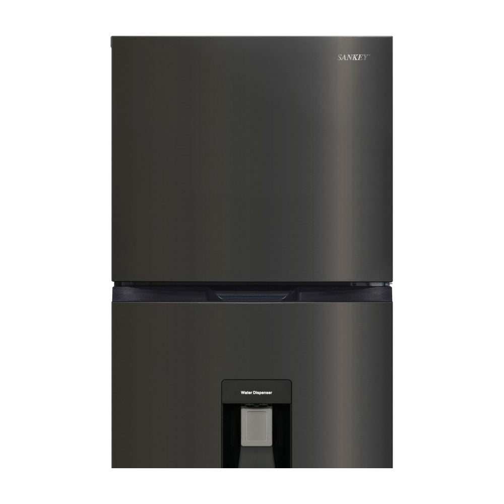 Sankey Refrigeradora Top Freezer Inverter | Enfriamiento Supremo | Descongelación Automática | Dispensador de Agua | 15.75p3 | Negro