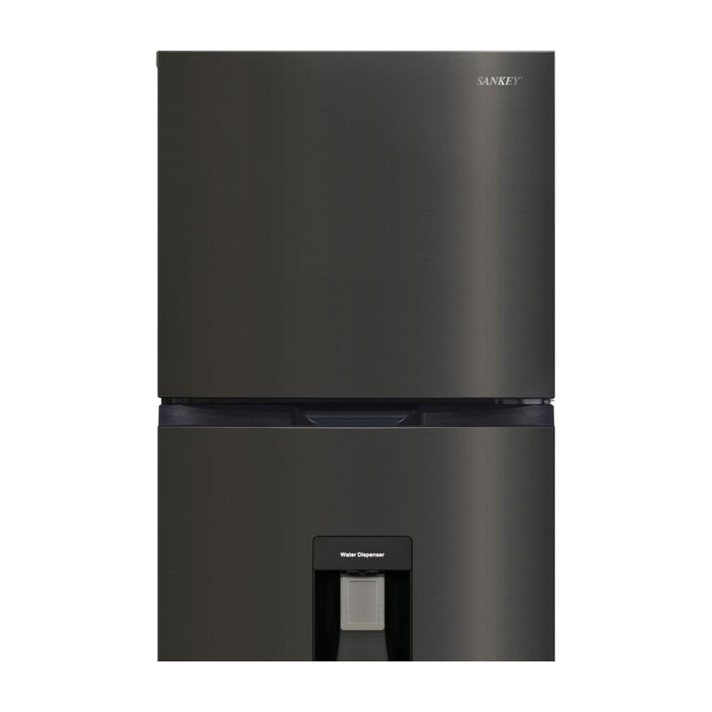 Sankey Refrigeradora Top Freezer Inverter | Enfriamiento Supremo | Descongelación Automática | Dispensador de Agua | 15.75p3 | Negro