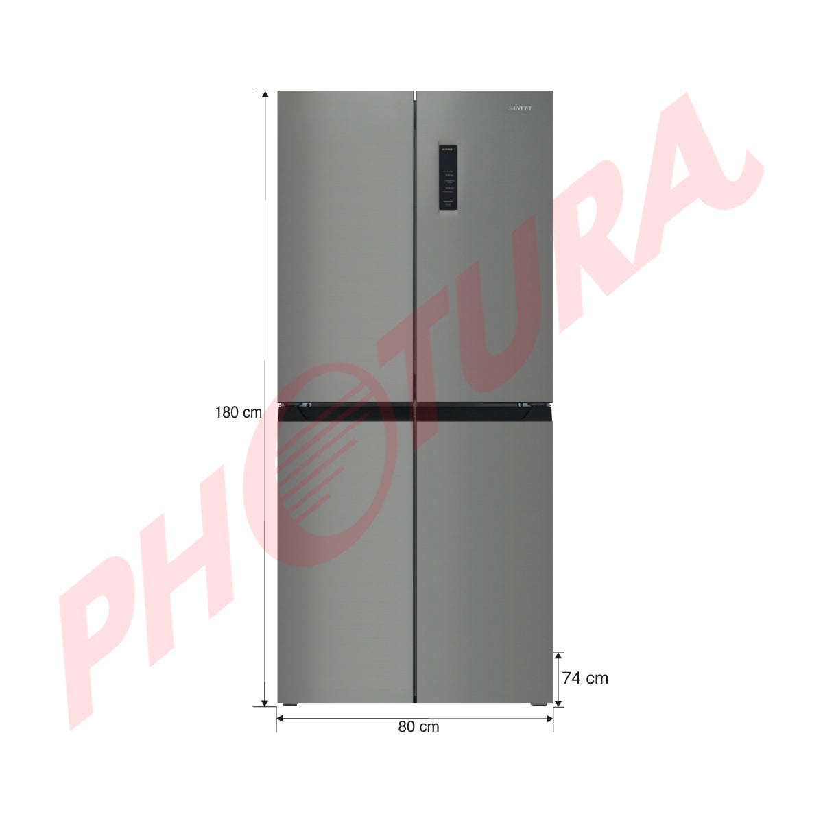 Sankey Refrigeradora Cross Door Inverter | Enfriamiento Supremo | Descongelación Automática | 16.46p3