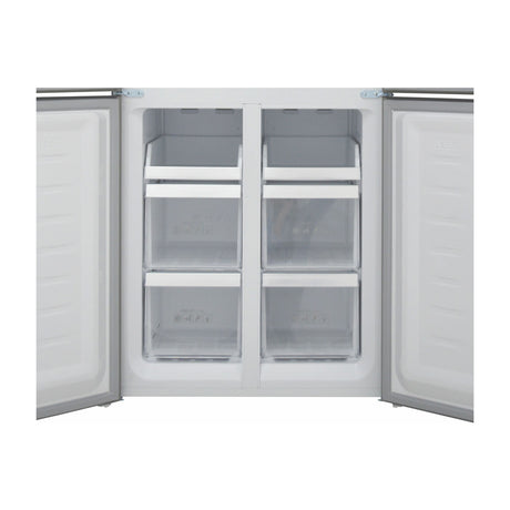 Sankey Refrigeradora Cross Door Inverter de 4 Puertas | Enfriamiento Supremo | Descongelación Automática | 16.46p3 | Negro