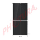 Sankey Refrigeradora Cross Door Inverter de 4 Puertas | Enfriamiento Supremo | Descongelación Automática | 16.46p3 | Negro