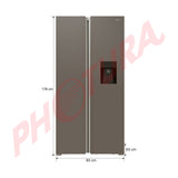 Sankey Refrigeradora Side by Side Inverter | Enfriamiento Supremo | Descongelación Automática | Dispensador de Agua | 15.36p3 | Gris