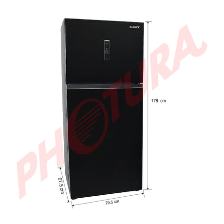 Sankey Refrigeradora Top Freezer | Rápido Enfriamiento | Control de Temperatura | 16.95p3 | Negro