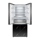 Sankey Refrigeradora Cross Door Inverter de 4 Puertas | Enfriamiento Supremo | Descongelación Automática | 18.43p3 | Negro