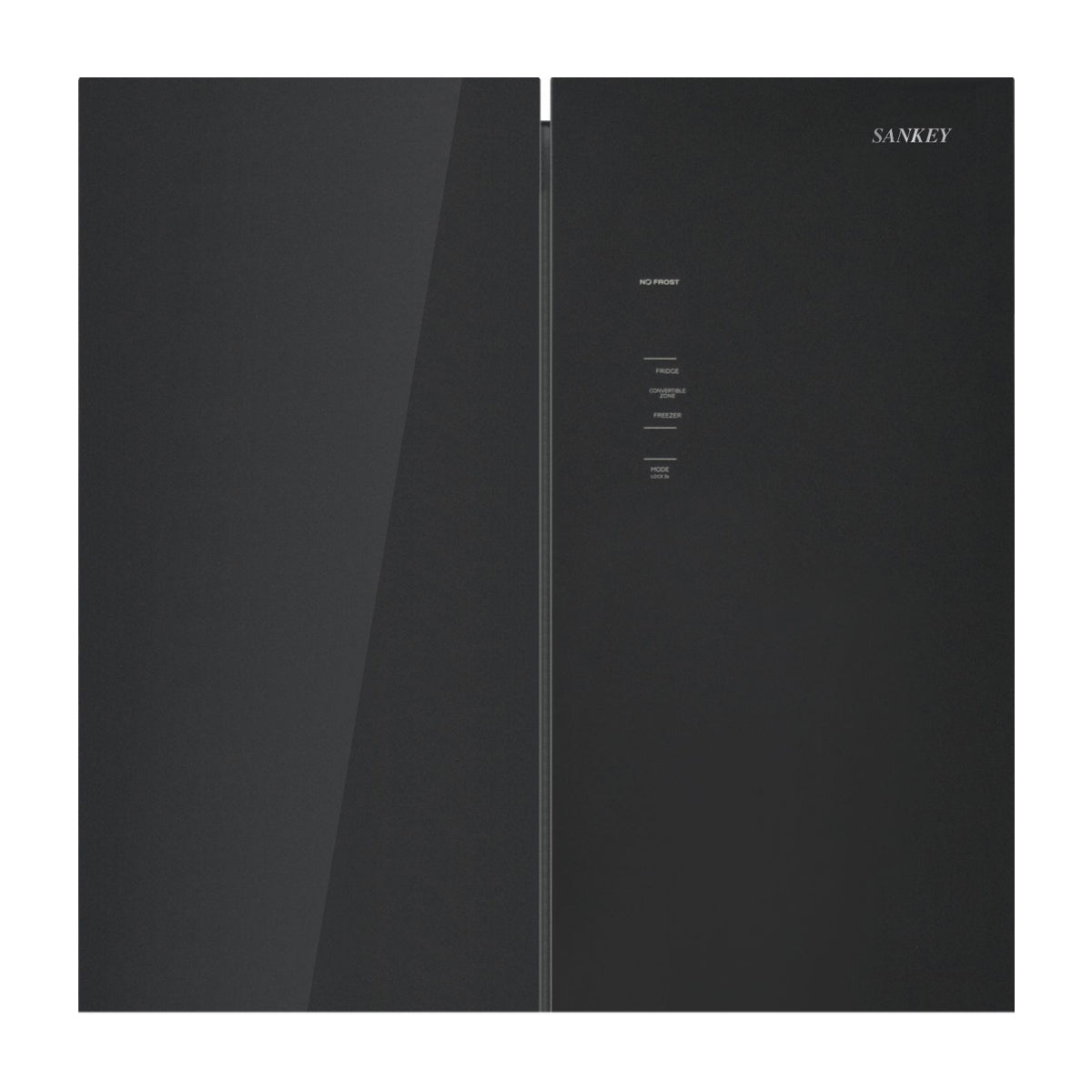 Sankey Refrigeradora Cross Door Inverter de 4 Puertas | Enfriamiento Supremo | Descongelación Automática | 18.43p3 | Negro