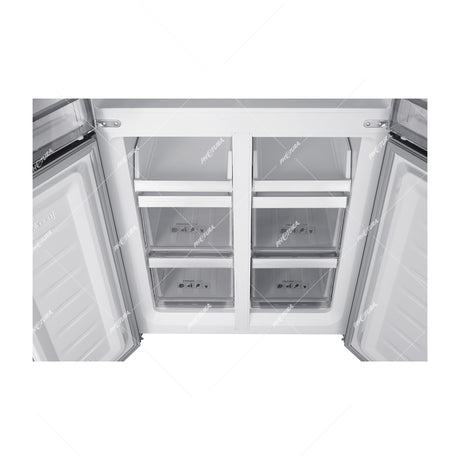 Sankey Refrigeradora Cross Door Inverter de 4 Puertas | Enfriamiento Supremo | Descongelación Automática | 18.43p3 | Negro