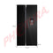 Sankey Refrigeradora Side by Side Inverter | Enfriamiento Supremo | Descongelación Automática | Dispensador de Agua | 18.96p3 | Negro