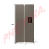 Sankey Refrigeradora Side by Side Inverter | Enfriamiento Supremo | Descongelación Automática | Dispensador de Agua | 18.96p3 | Gris