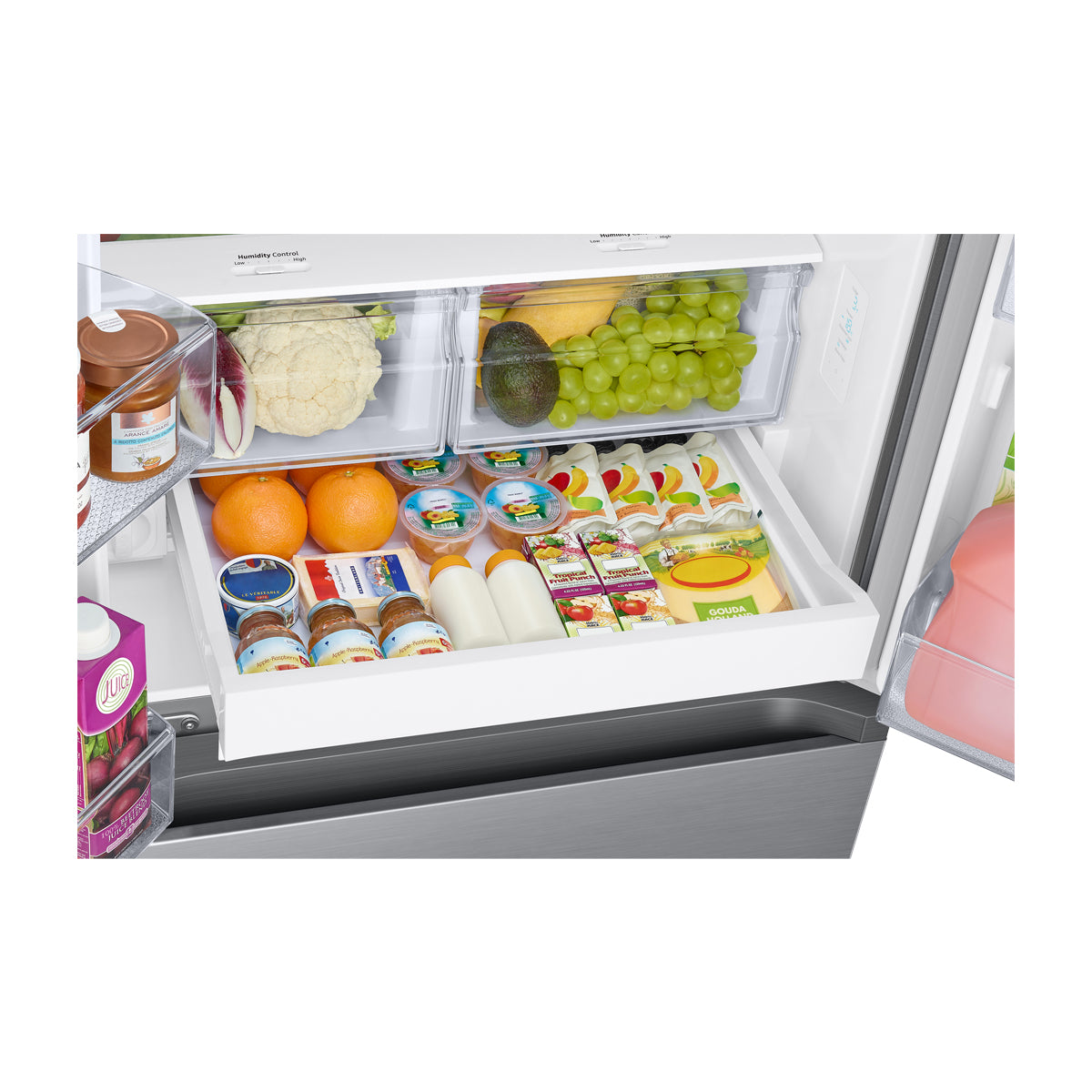 Samsung Refrigeradora French Door Digital Inverter de 3 Puertas | All-Around Cooling | SpaceMax | Dispensador de Agua | 22p3