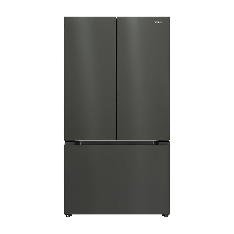 Sankey Refrigeradora French Door Inverter de 3 Puertas | Enfriamiento Supremo | Descongelación Automática | 20.3p3 | Negro