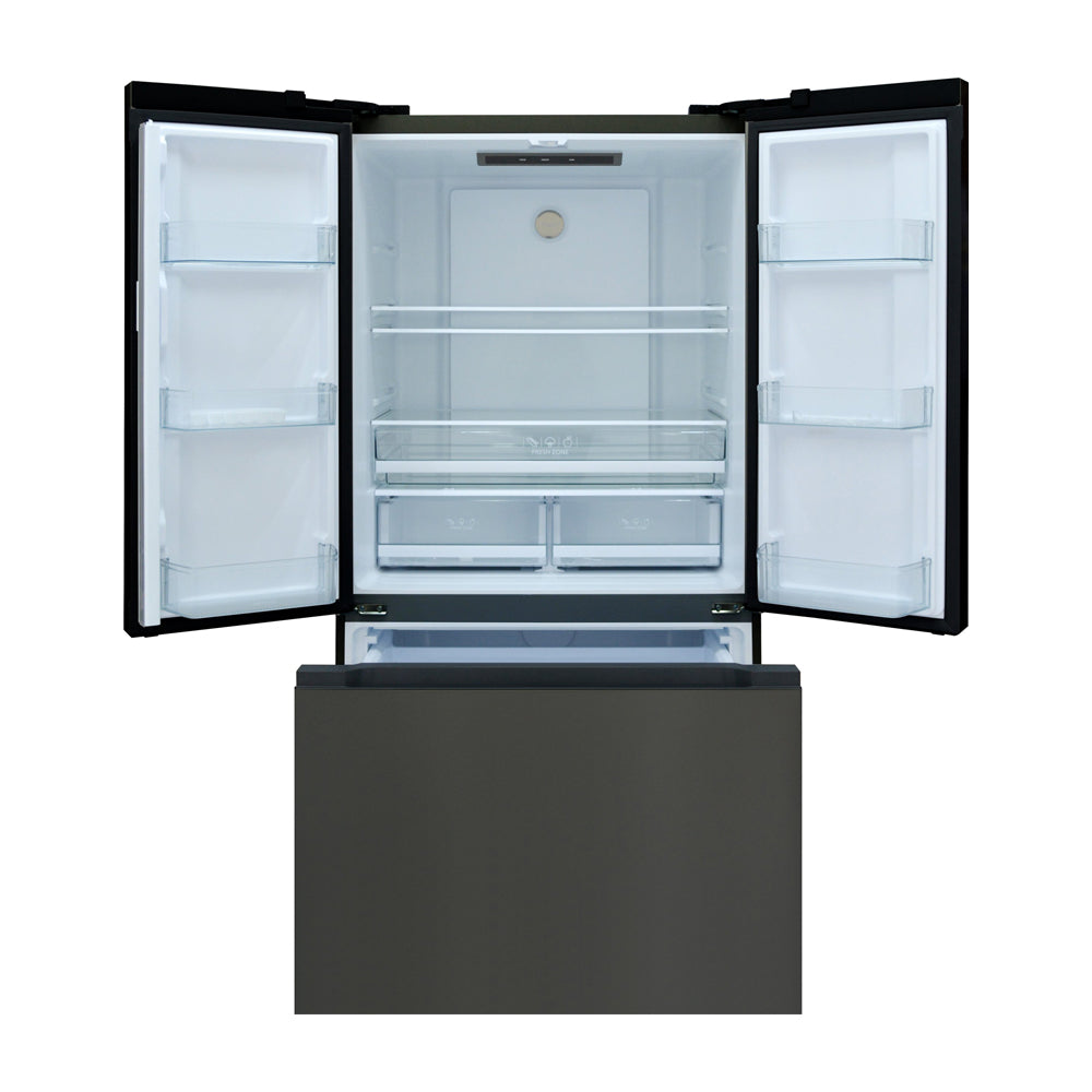 Sankey Refrigeradora French Door Inverter de 3 Puertas | Enfriamiento Supremo | Descongelación Automática | 20.34p3 | Negro