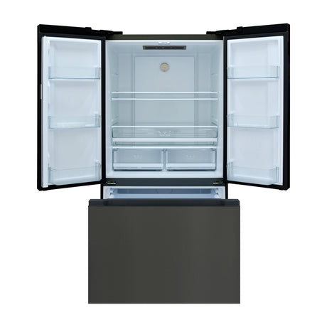 Sankey Refrigeradora French Door Inverter de 3 Puertas | Enfriamiento Supremo | Descongelación Automática | 20.34p3 | Negro