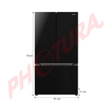 Sankey Refrigeradora French Door Inverter de 3 Puertas | Enfriamiento Supremo | Descongelación Automática | 20.34p3 | Negro