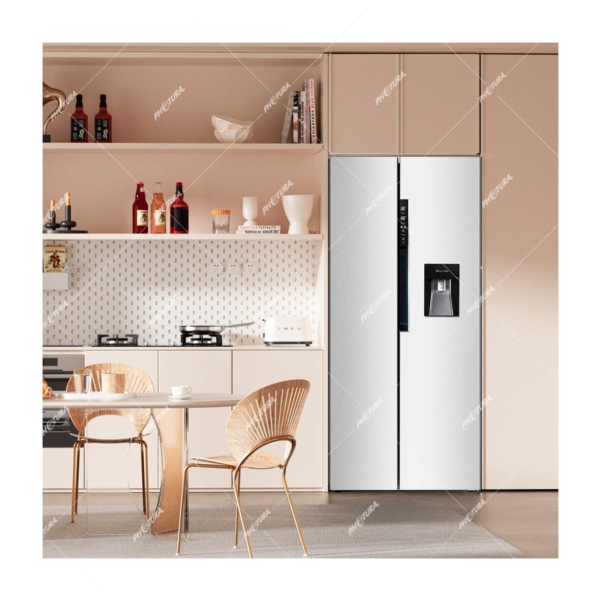 Sankey Refrigeradora Side by Side Inverter | Enfriamiento Supremo | Descongelación Automática | Dispensador de Agua | 21.68p3