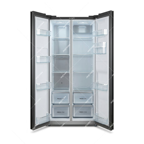 Sankey Refrigeradora Side by Side Inverter | Enfriamiento Supremo | Descongelación Automática | Dispensador de Agua | 21.68p3 | Mirror