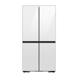 Samsung BESPOKE Refrigeradora Cross Door de 4 Puertas Inverter | Metal Cooling | Triple Cooling | Dual Ice Maker | Beverage Center | 19.63p3 | Clean White