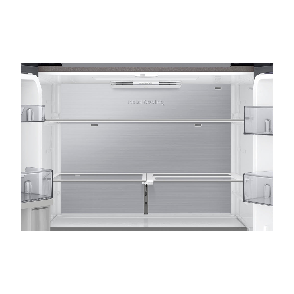 Samsung BESPOKE Refrigeradora Cross Door de 4 Puertas Inverter | Metal Cooling | Triple Cooling | Dual Ice Maker | Beverage Center | 22.81p3