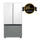 Samsung BESPOKE Refrigeradora French Door Digital Inverter de 3 Puertas | Twin Cooling Plus | Dual Ice Maker | Auto Filling Pitcher | 24p3 | Clean White / Satin Gray