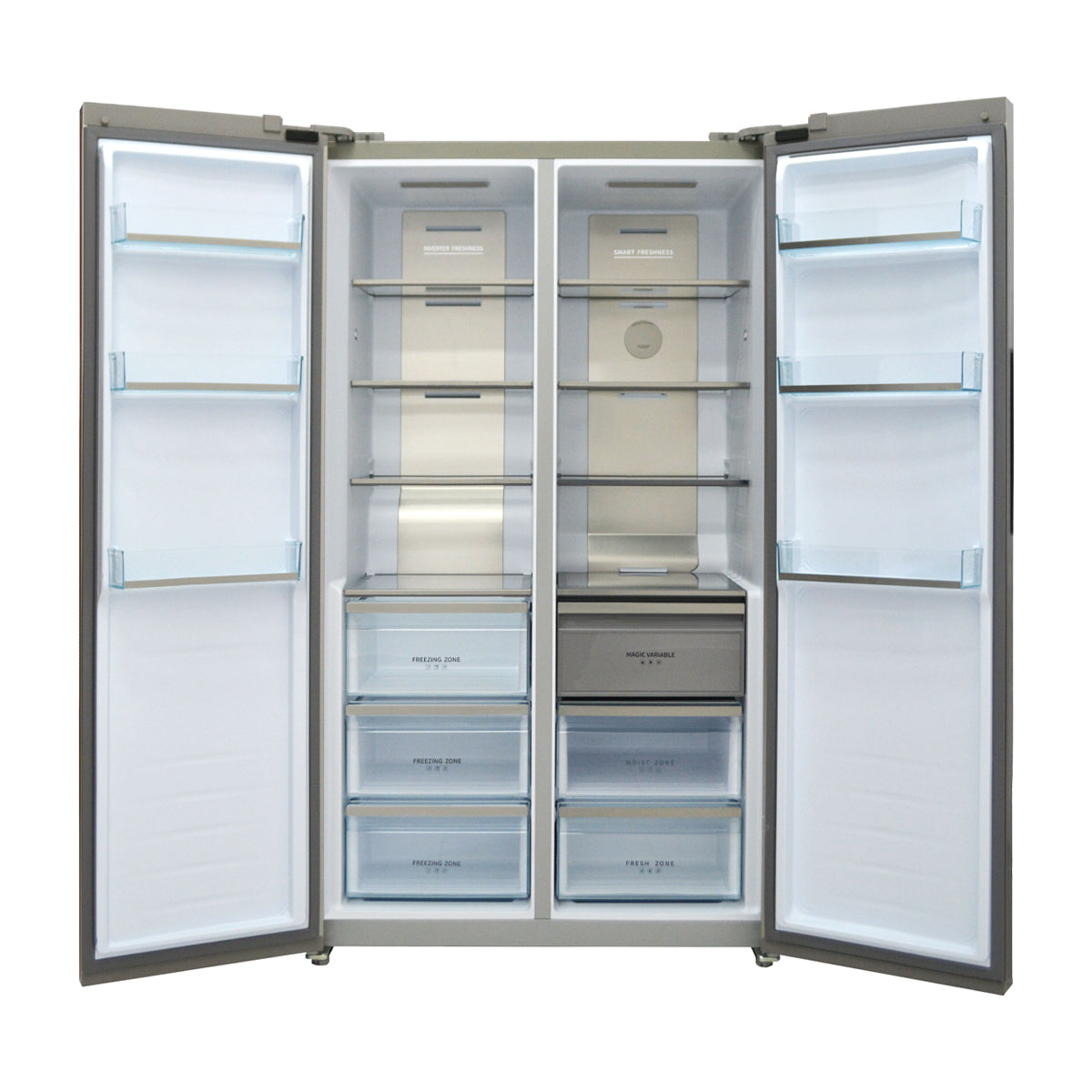 Sankey Refrigeradora Side by Side Inverter | Super Enfriamiento | Descongelación Automática | 21.97p3 | Negro