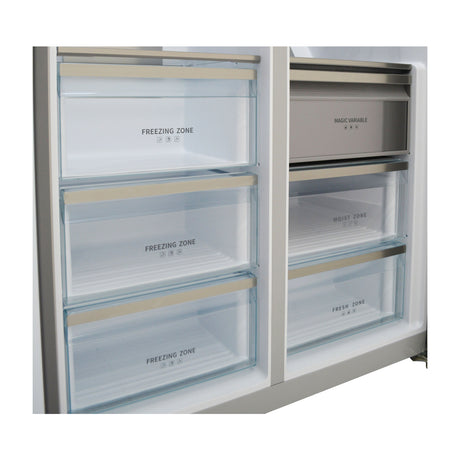 Sankey Refrigeradora Side by Side Inverter | Super Enfriamiento | Descongelación Automática | 21.97p3 | Negro