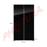 Sankey Refrigeradora Side by Side Inverter | Super Enfriamiento | Descongelación Automática | 21.97p3 | Negro