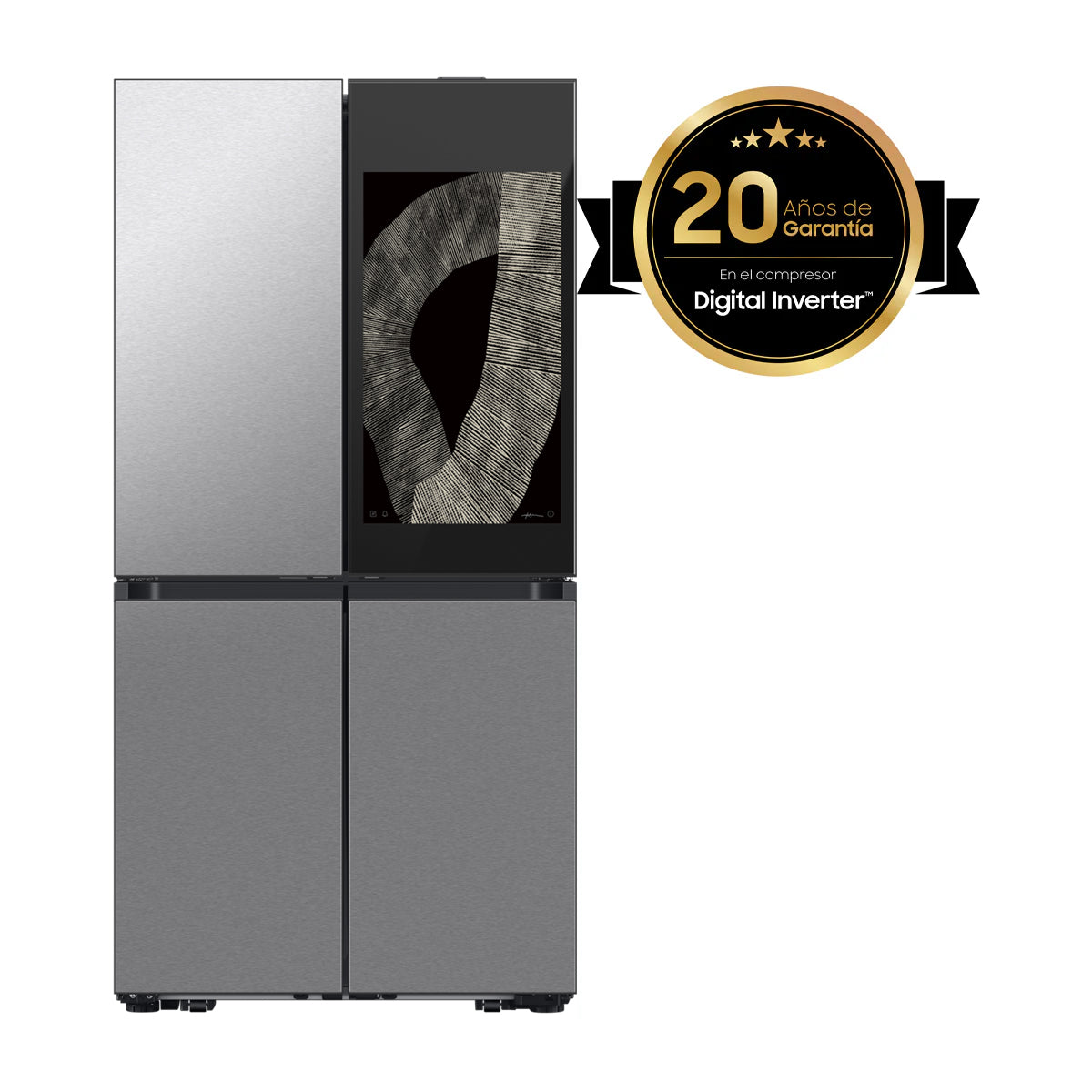 Samsung BESPOKE Refrigeradora Cross Door de 4 Puertas Digital Inverter | Family Hub | Triple Cooling | Dual Ice Maker | Beverage Center | 28.60p3