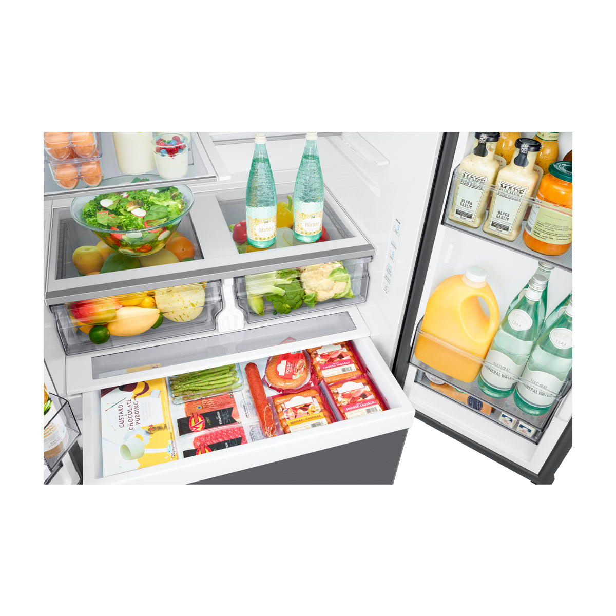 Samsung Refrigeradora French Door Digital Inverter de 3 Puertas | All-Around Cooling | SpaceMax | Dual Ice Maker | Beverage Center | 31.5p3