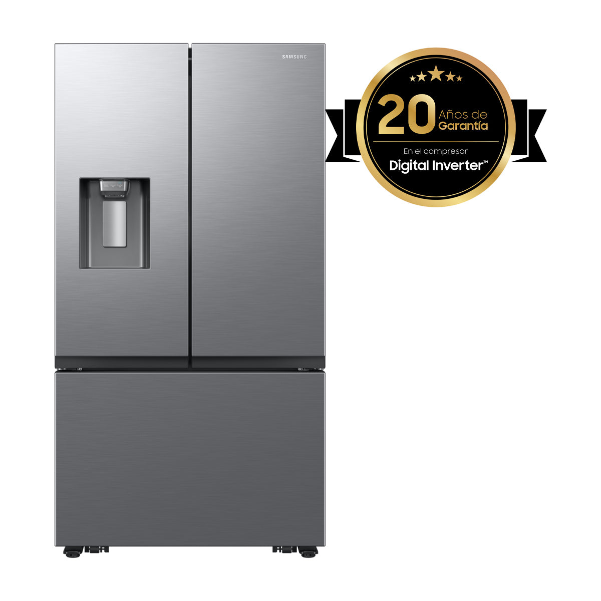 Samsung Refrigeradora French Door Digital Inverter de 3 Puertas | Metal Cooling | SpaceMax | Dual Ice Maker | Dispensador de Agua y Hielo | 30.97p3