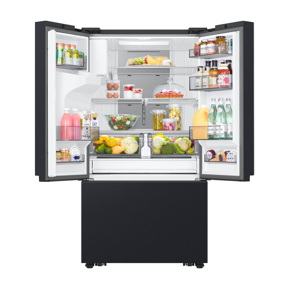Samsung Refrigeradora French Door Digital Inverter de 3 Puertas | Family Hub | WiFi | Bluetooth | Metal Cooling | SpaceMax | Dual Ice Maker | Dispensador de Agua y Hielo | 30p3 | Negro
