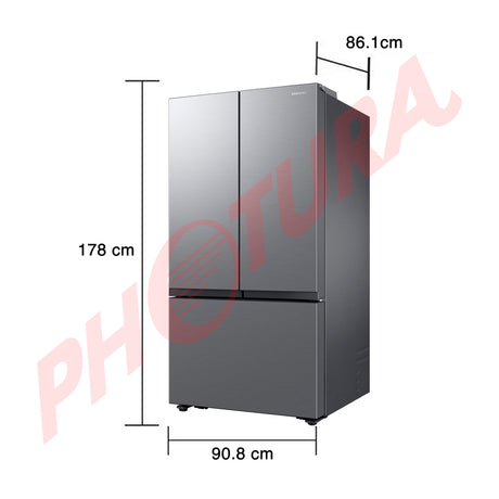 Samsung Refrigeradora French Door Digital Inverter de 3 Puertas | All-Around Cooling | SpaceMax | Dual Ice Maker | 31.5p3