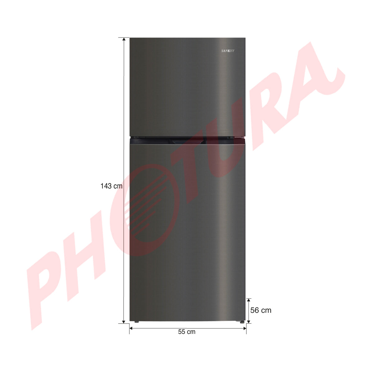 Sankey Refrigeradora Top Freezer | Enfriamiento Supremo | Descongelación Automática | 6.96p3 | Gris