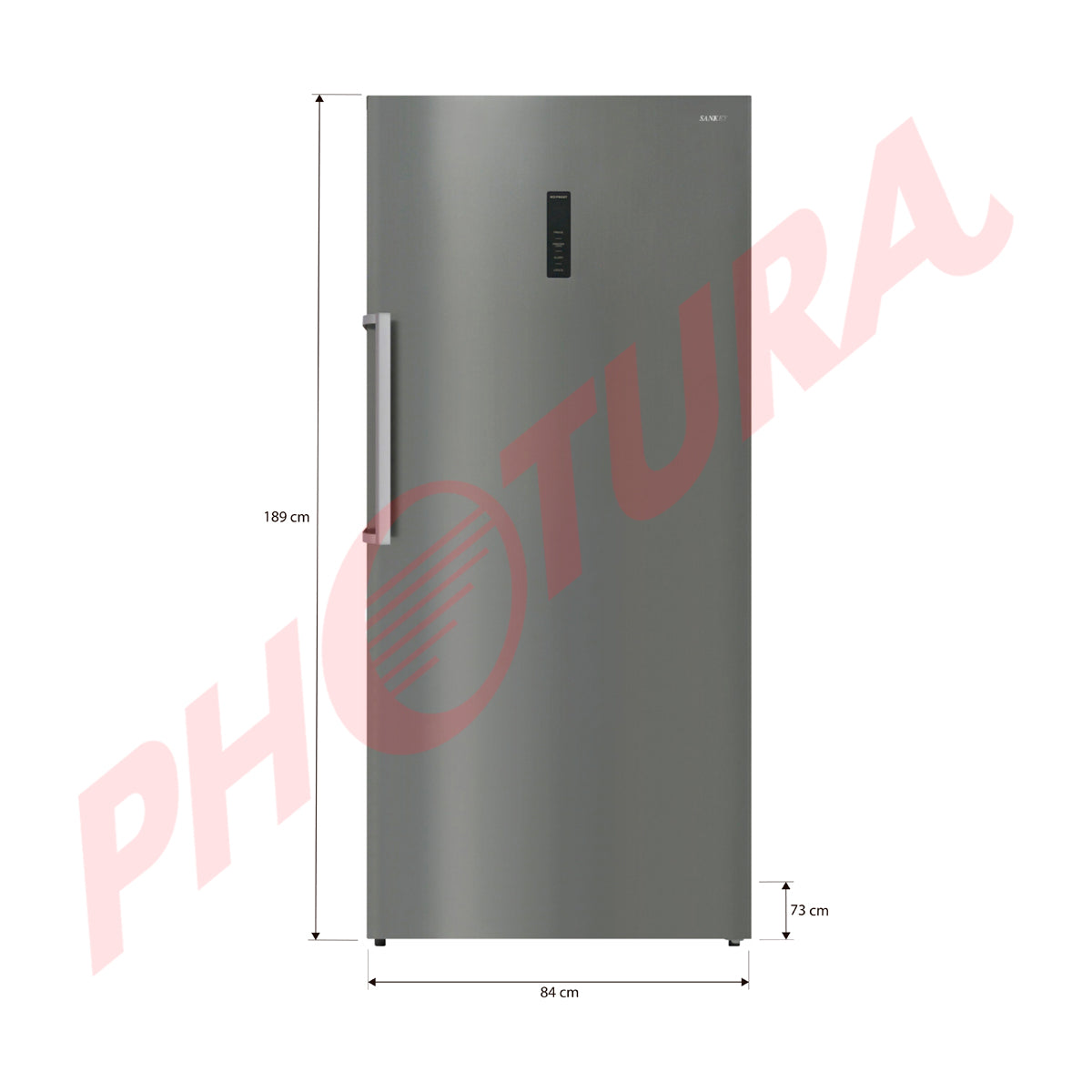 Sankey Congelador / Refrigeradora Vertical de 21.18p3 | Plateado