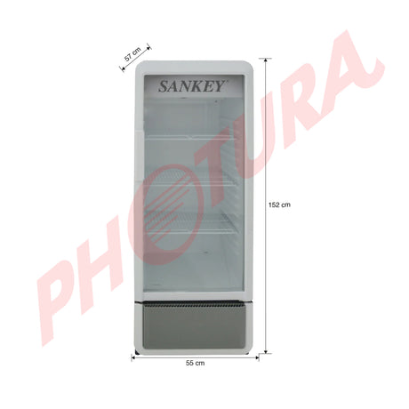 Sankey Vitrina Comercial de 1 Puerta | Cierre Automático | Seguridad con Llave | 8.48p3