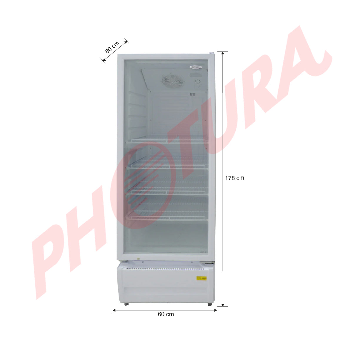 Sankey Vitrina Comercial de 1 Puerta | Cierre Automático | Seguridad con Llave | 10.91p3