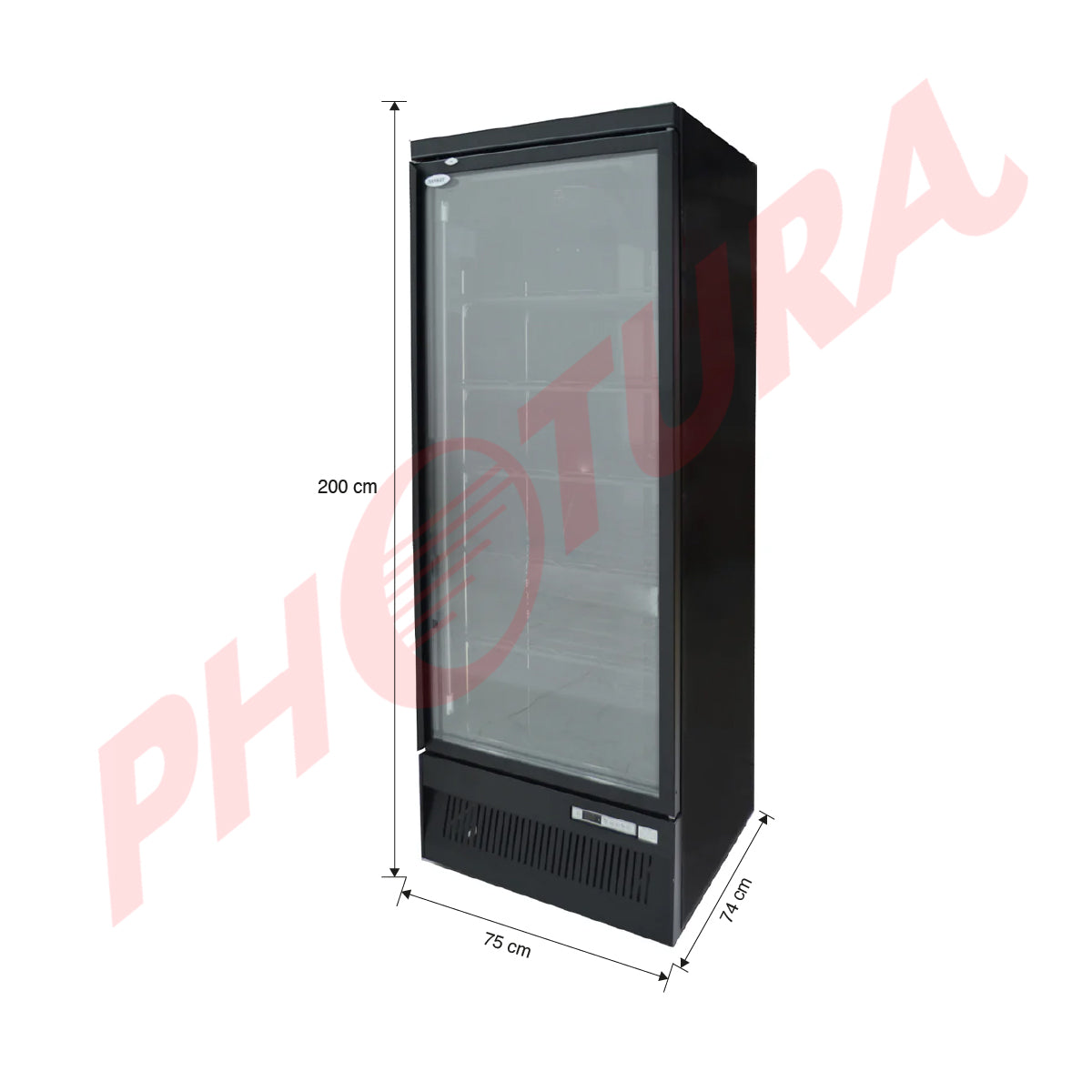 Sankey Vitrina Comercial de 1 Puertas | Cierre Automático | Seguridad con Llave | 21.68p3