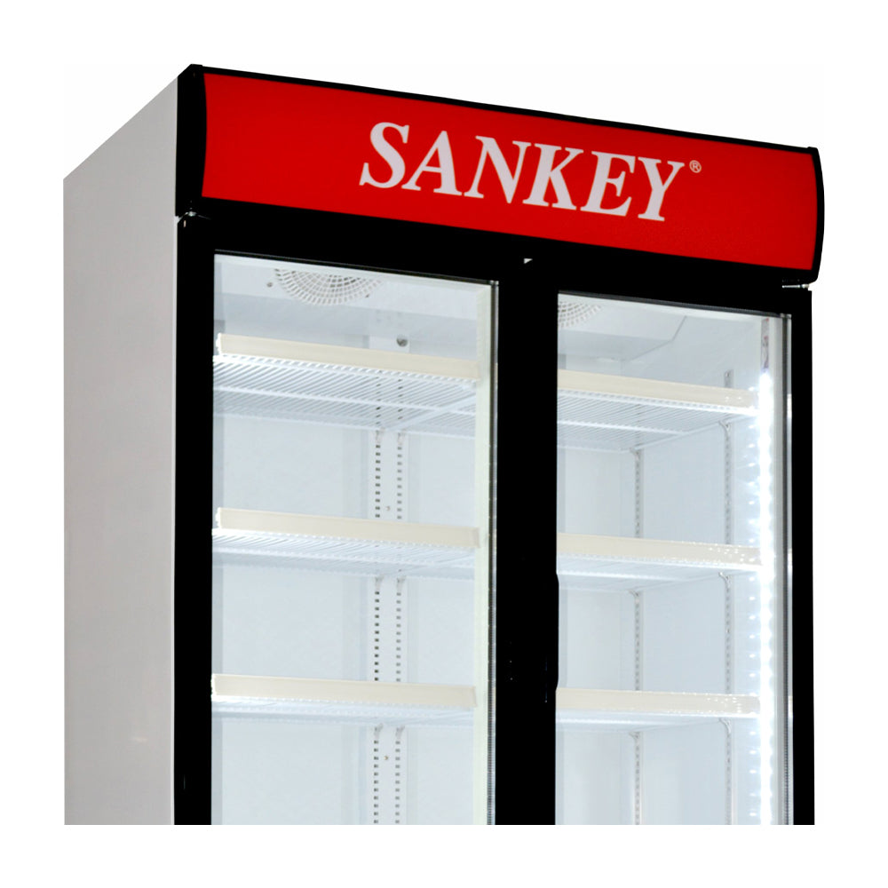 Sankey Vitrina Comercial de 2 Puertas | Cierre Automático | Seguridad con Llave | 24.29p3