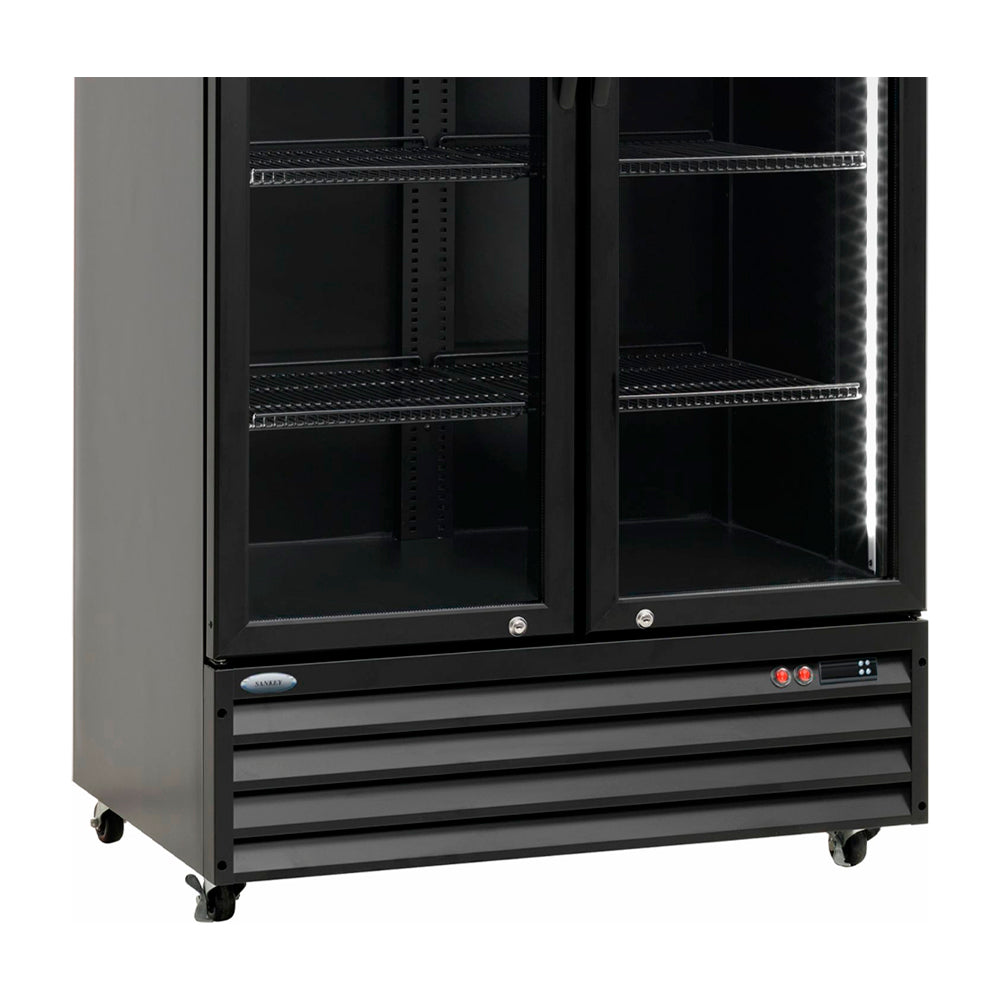 Sankey Vitrina Comercial de 2 Puertas | Cierre Automático | Seguridad con Llave | 25.78p3