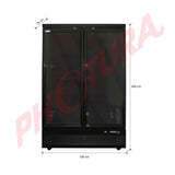 Sankey Vitrina Comercial de 2 Puertas | Cierre Automático | Seguridad con Llave | 38.18p3