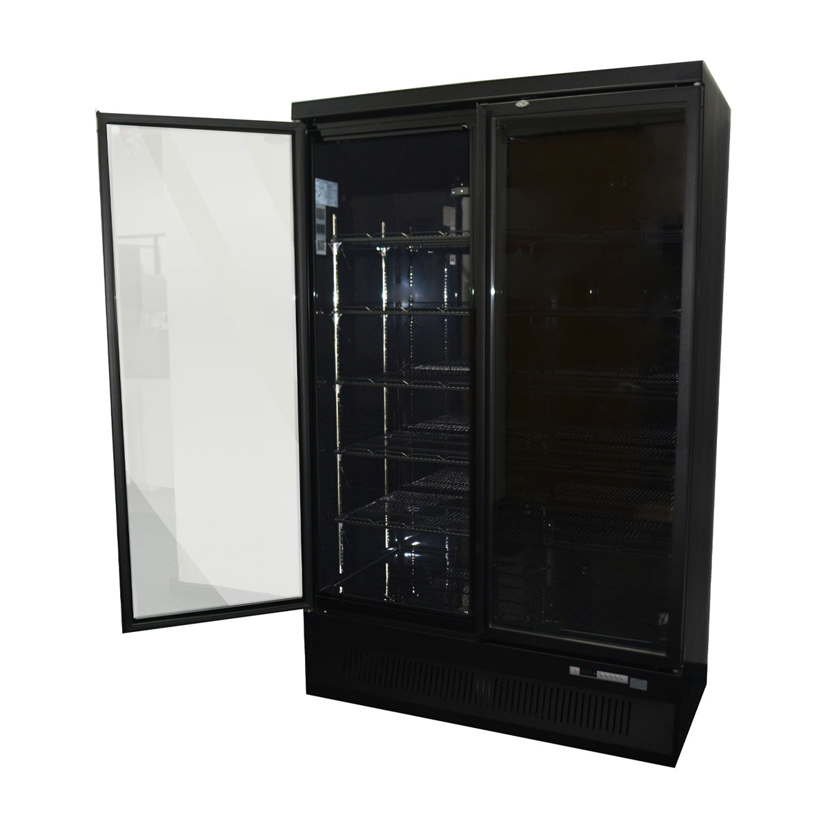 Sankey Vitrina Comercial de 2 Puertas | Cierre Automático | Seguridad con Llave | 38.18p3