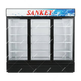 Sankey Vitrina Comercial de 3 Puertas | Cierre Automático | Seguridad con Llave | 58.83p3