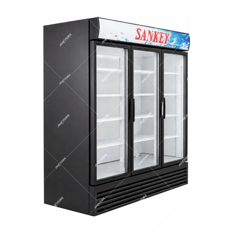 Sankey Vitrina Comercial de 3 Puertas | Cierre Automático | Seguridad con Llave | 58.83p3