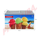 Sankey Congelador Comercial Horizontal de 8.97p3 | Azul