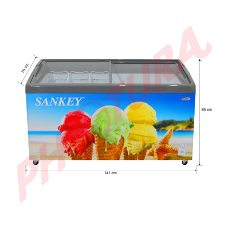 Sankey Congelador Comercial Horizontal de 10.74p3 | Azul